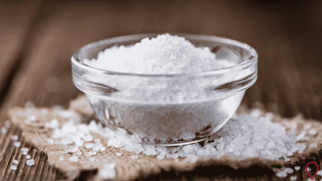 Spiritual cleansing with coarse salt